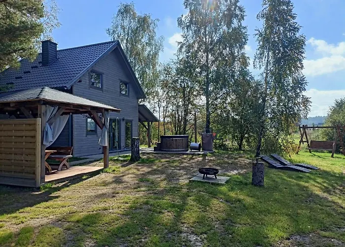 Kaszuby Wczasy U Danusi Sauna I Bania 롯지 Lipusz